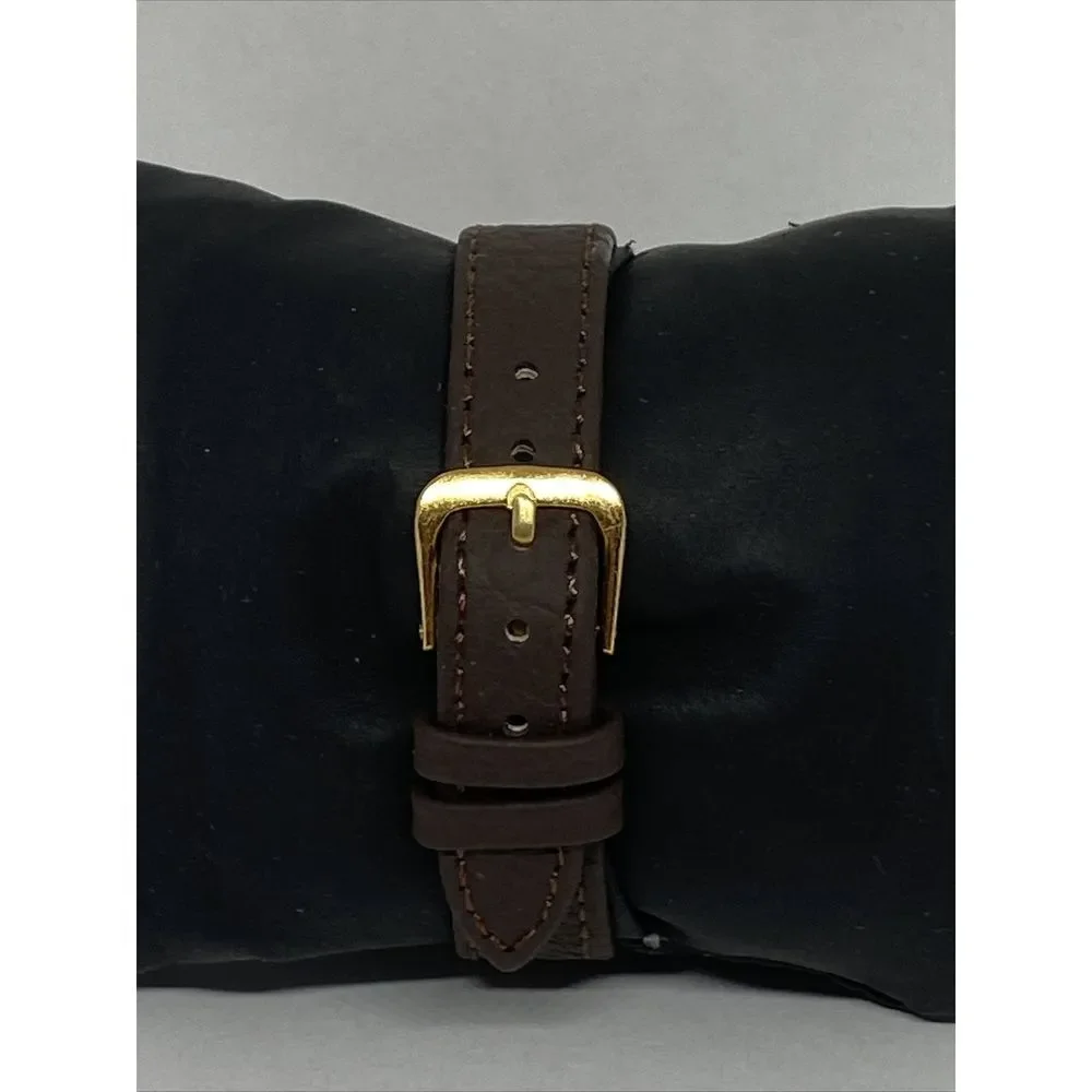 Fossil Jacqueline ES3546 Women Brown Leather Analog Rose Dial Quartz Watch WO50